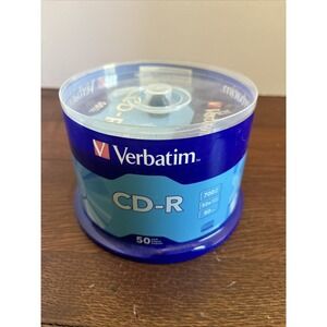Verbatim CD-R Discs 700MB/80min 52x Spindle Silver 50/Pack NEW